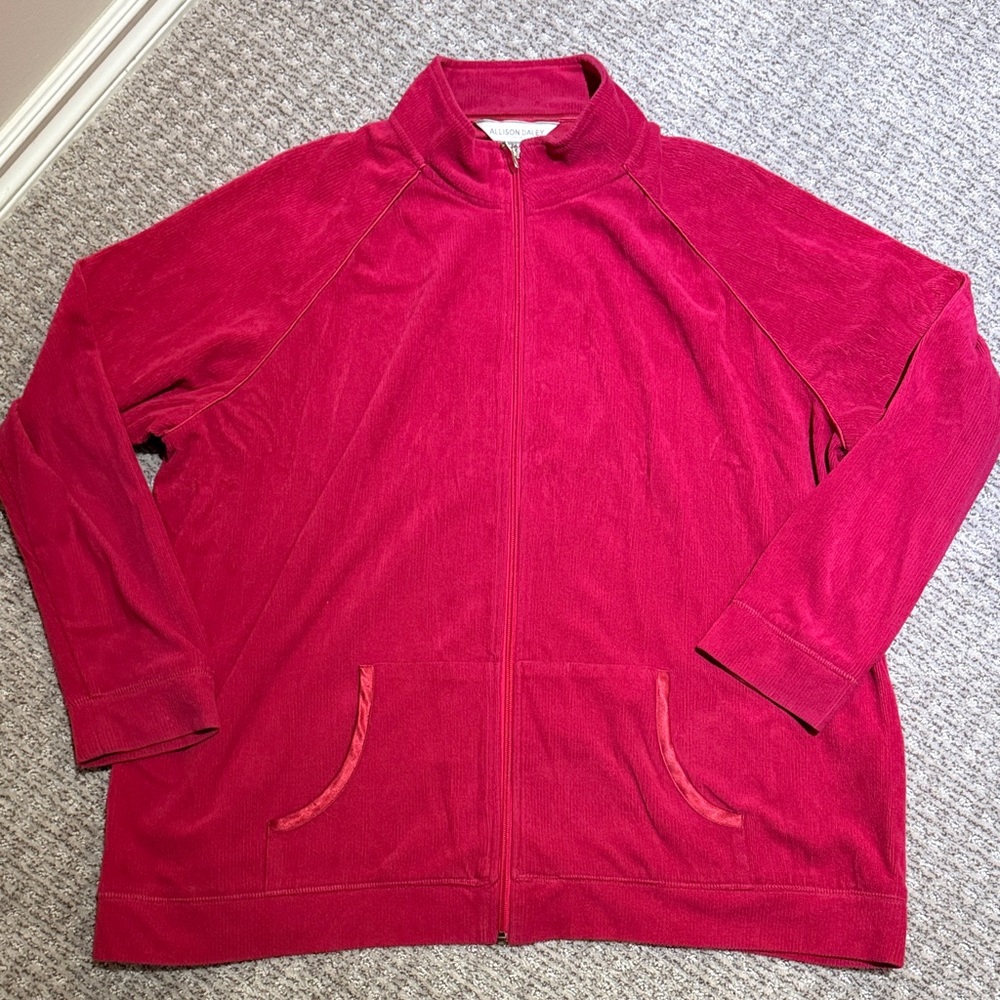 Allison Daley Vibrant Pink Bomber Jacket